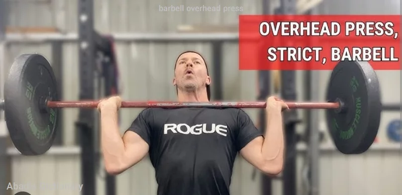 barbell overhead press